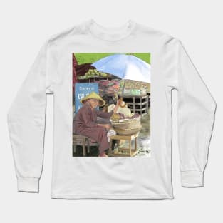 Marketplace Hoi An, Vietnam Long Sleeve T-Shirt